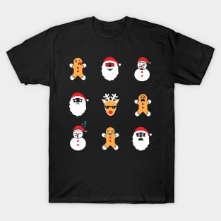 Funny Christmas Emojis T-Shirt